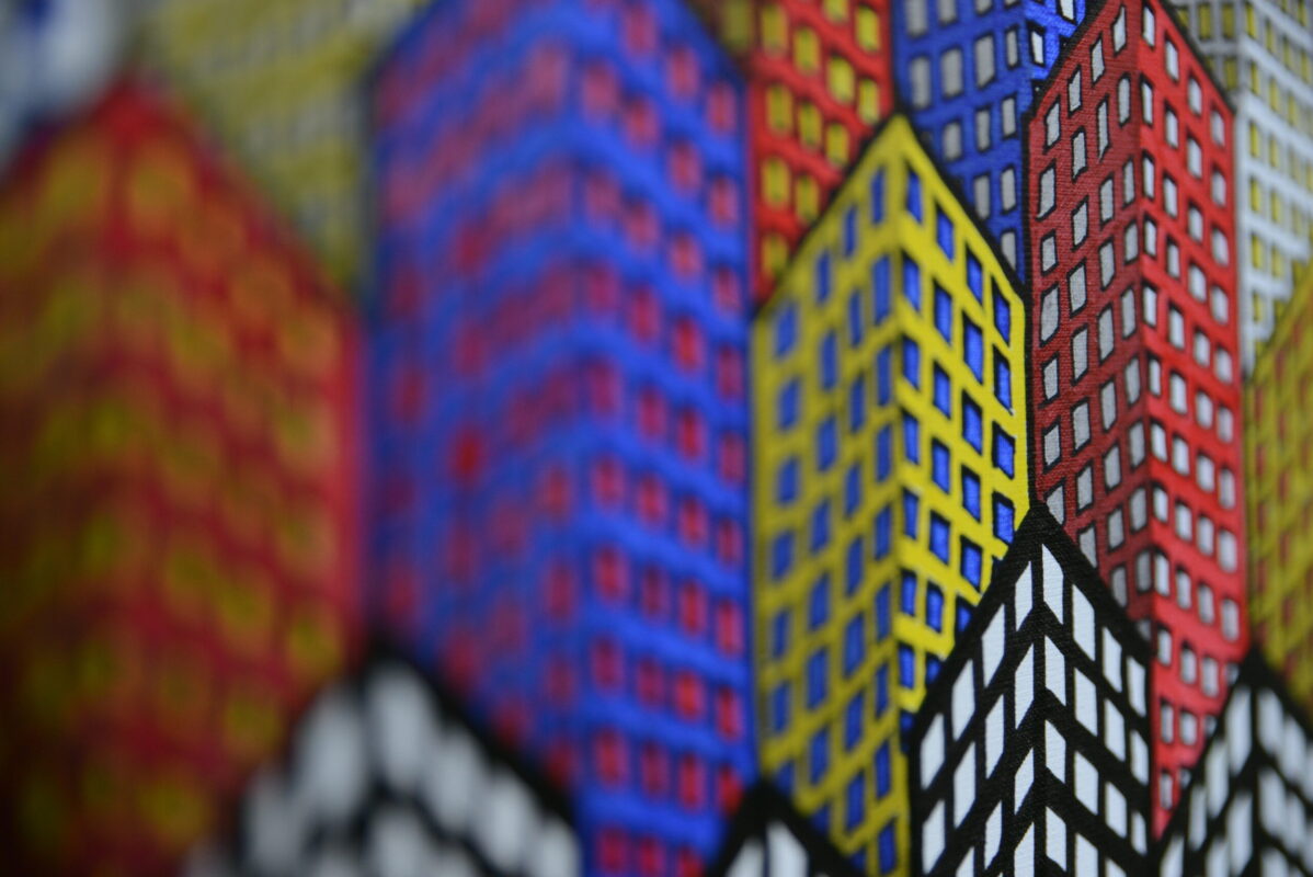 "Coupe sur la ville dessinée" # 004.004 (détail), 2019